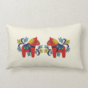 Zweeds Dala Horse Twins Kussen