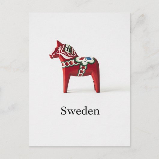 Zweeds Dala Horse Zweden Reizen Briefkaart (Voorkant)