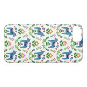 Zweeds Dala Horses Blue Case-Mate iPhone Case (Achterkant (Horizontaal))