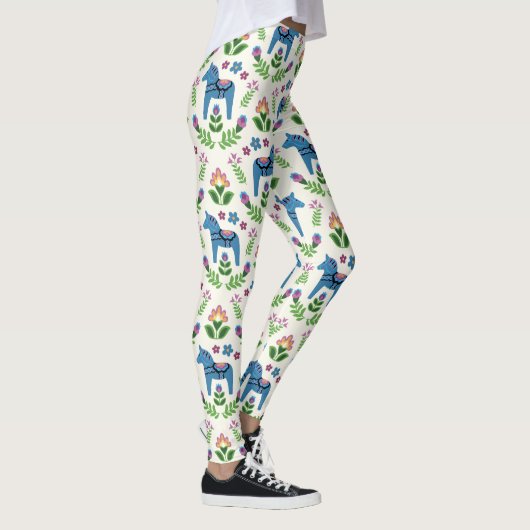Zweeds Dala Horses Blue Leggings (Rechts)