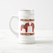 Zweeds Dala Horses Kerststein Bierpul (Links)