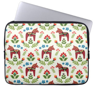Zweeds Dala Horses Red Laptop Sleeve