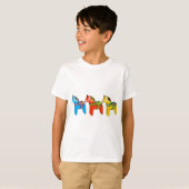 Zweeds Dala Horses T-shirt (Voorkant volledig)