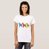 Zweeds Dala Horses T-shirt (Voorkant volledig)