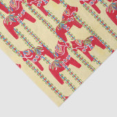 Zweeds Dala Horses Tissue paper Tissuepapier (Detail)