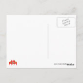 Zweeds Dala Horses w Heart Briefkaart (Achterkant)