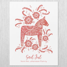 Zweeds Dala Paard God Jul Magnetische Vakantie Kaa