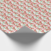 Zweeds Dala Paard: Volkskunst Cadeaupapier (Hoek)