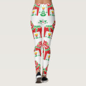 Zweeds Dala Paard: Volkskunst Leggings (Achterkant)