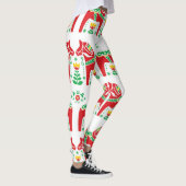Zweeds Dala Paard: Volkskunst Leggings (Rechts)