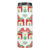 Zweeds Dala Paard: Volkskunst Thermosbeker (Achterkant)