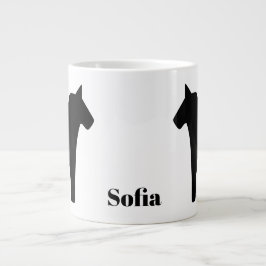 Zweeds Dala Paard Zwart Specialty Mok