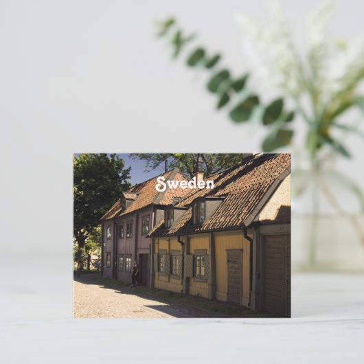 Zweeds dorp briefkaart (Staand voorkant)