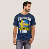 Zweeds Drink ingsteam Funny Zweden Vlag Bier T-shirt (Voorkant volledig)
