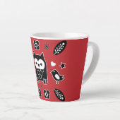 Zweeds en Fins Folk Art Gift Latte Mok (Rechterhoek)
