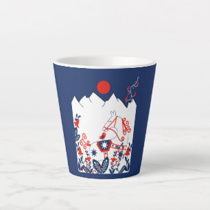 Zweeds en Fins Folk Art Gifts Latte Mok