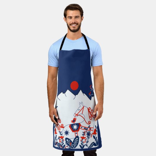 Zweeds en Fins Folk Art Gifts Schort (Gedragen)