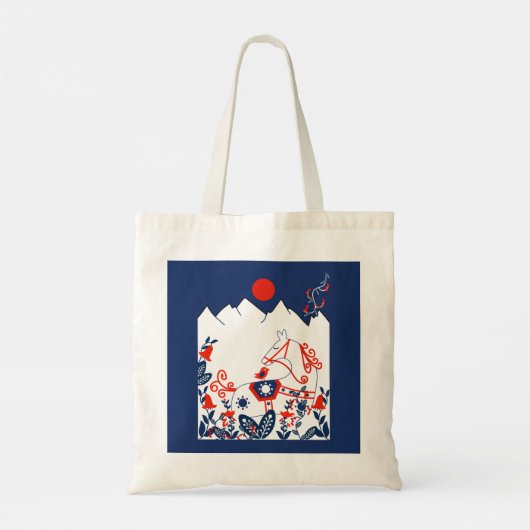 Zweeds en Fins Folk Art Gifts Tote Bag (Achterkant)