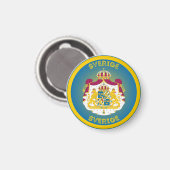 Zweeds Erfgoed Embleem Magneet (Voorkant / Achterkant)
