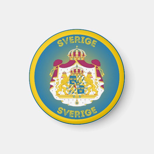 Zweeds Erfgoed Embleem Magneet (Voorkant)