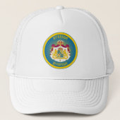 Zweeds Erfgoed Embleem Trucker Pet (Voorkant)