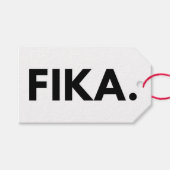 Zweeds Fika Bold Rechthoekig Cadeaulabel (Voorkant (Horizontaal))
