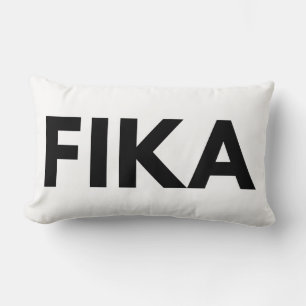 Zweeds FIKA Bold Zwart-Wit Kussen