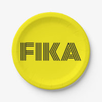 Zweeds Fika Geel en Zwart