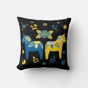 Zweeds Folk Dala Horse Kussen