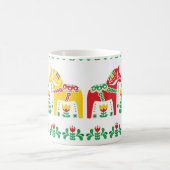 Zweeds folkpatroon Dala Horse floral Koffiemok (Center)