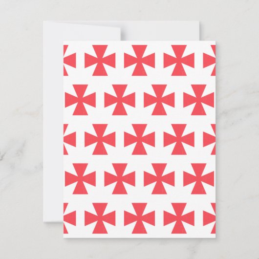 Zweeds Freemasons Cross Kaart (Achterkant)