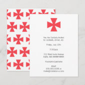 Zweeds Freemasons Cross Kaart (Voorkant / Achterkant)