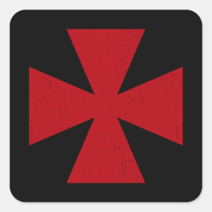Zweeds Freemasons Cross Vierkante Sticker
