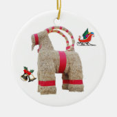Zweeds Gavle Goat Keramisch Ornament (Voorkant)