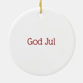 Zweeds Gavle Goat Keramisch Ornament (Achterkant)