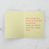  Zweeds Gelukkig Nieuwjaar Feestdagen Kaart (Binnen)