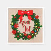 Zweeds God julservett Cocktail Servet (Voorkant)