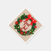 Zweeds God julservett Cocktail Servet (Hoek)