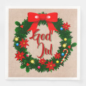 Zweeds God julservett Luncheon Servet (Voorkant)