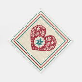 Zweeds hart Ik hou van je Valentijnsdag Servet (Hoek)