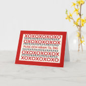 Zweeds Heartfelt Hugs en Kisses voor u Kaart (Gele Bloem)