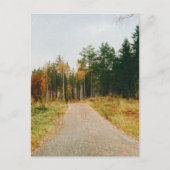 Zweeds herfstbos briefkaart (Voorkant)