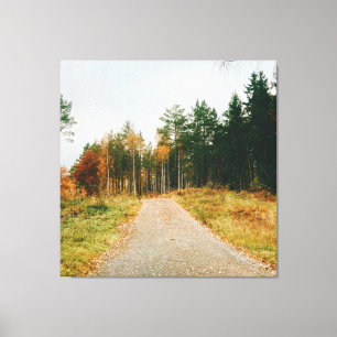 Zweeds herfstbos canvas afdruk