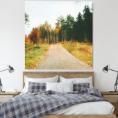 Zweeds herfstbos canvas afdruk (Insitu (Slaapkamer))