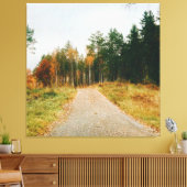 Zweeds herfstbos canvas afdruk (Insitu (Woonkamer))