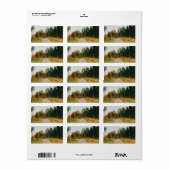 Zweeds herfstbos etiket (Full Sheet)