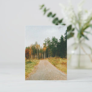 Zweeds herfstbos feestdagenkaart