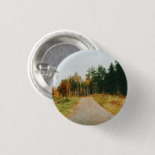 Zweeds herfstbos ronde button 3,2 cm (Voorkant /achterkant)