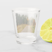 Zweeds herfstbos shot glas (Achterkant)