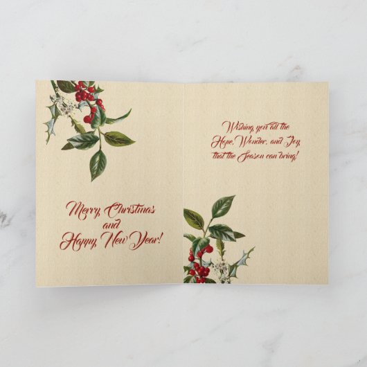 Zweeds Jules Goat en Elf Feestdagen Kaart (Binnen)